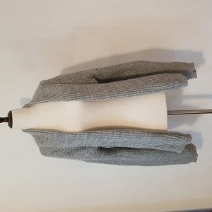 Cotton Emporium Gray knit oversized cardigan